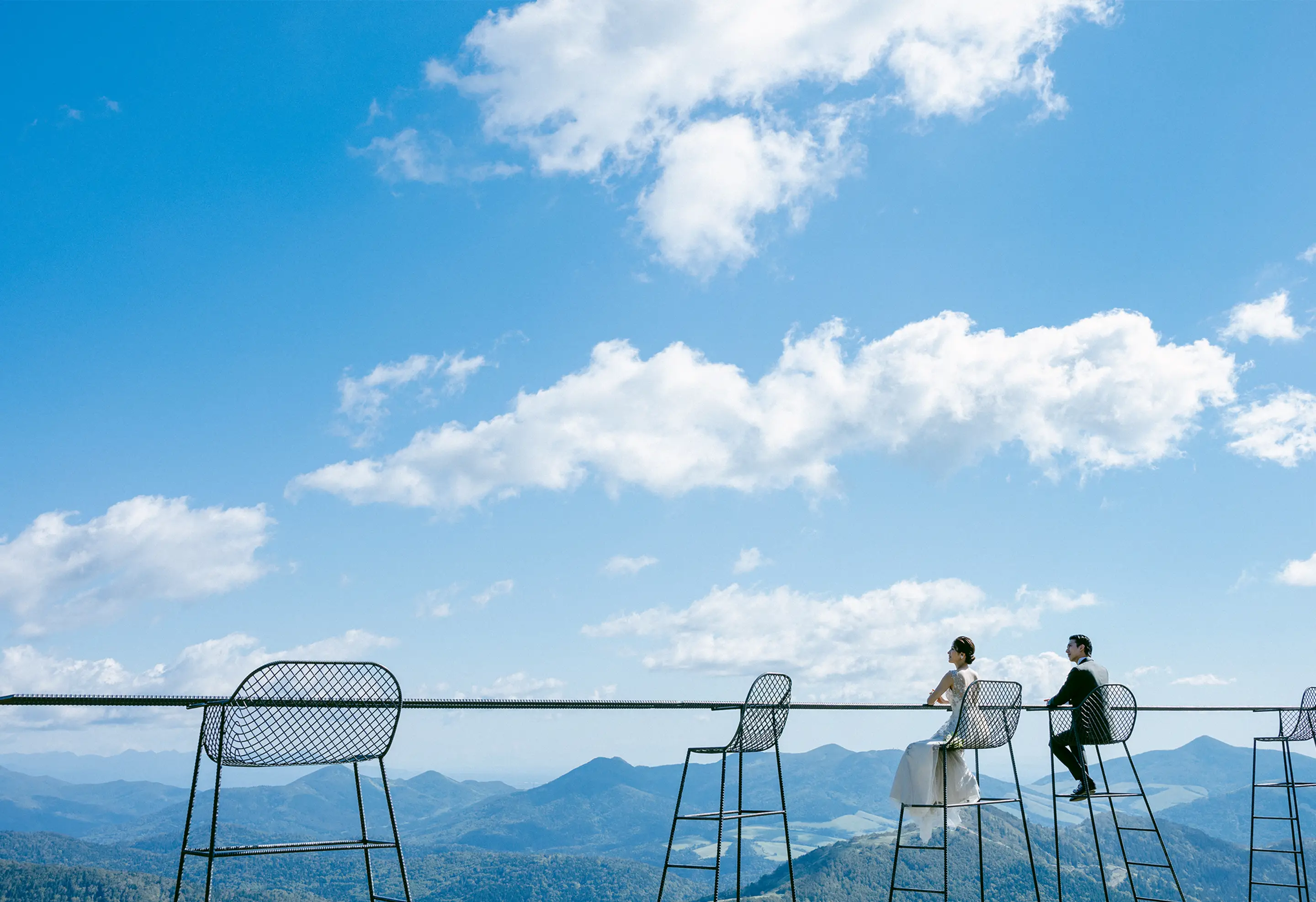 写真：見たことのない絶景とふたりの笑顔と